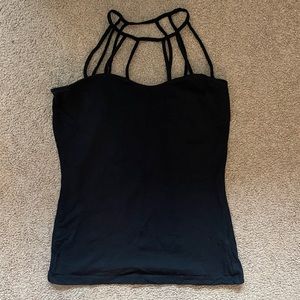 Black Strappy Camisole Tank